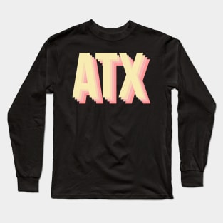 ATX sunset colors Long Sleeve T-Shirt